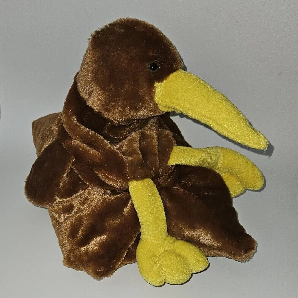 New Zealand Kiwi Bird Plush Transforms Into Pillow Stuffed Toy Brown Rokiwi 2018